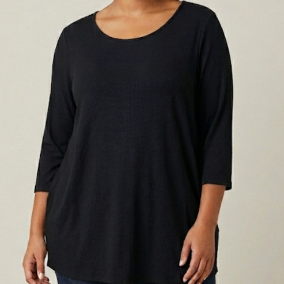 Larace Tops - LARACE Midnight Blue Long Sleeve Soft Tunic Womens size 2XL Plus Size